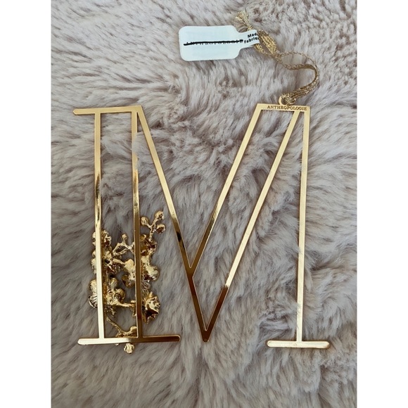 Anthropologie Floral Monogram Ornament - Picture 6 of 16
